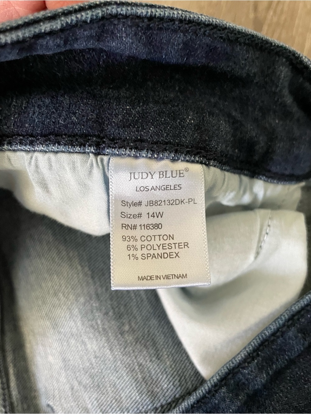 Judy Blue Skinny Fit Dark Wash Jean Size 14 - Picture 8 of 8